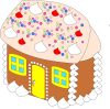 +dessert+snack+sweet+sweet+house+ clipart