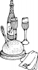 +drink+liquid+alcohol+wine+and+bread+ clipart