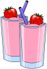 +drink+strawberry+smoothie+ clipart