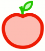 +food+nourishment+eat+fruit+Apple+color+outline+ clipart