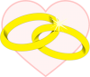 +marry+marriage+wedlock+matrimony+normal+wedding+rings+with+pinkheart+gold+wedding+bandsi+ clipart