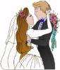 +marry+marriage+wedlock+matrimony+wedding+bride+groom+dance+ clipart