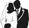 +marry+marriage+wedlock+matrimony+wedding+wedding+couple+partial+silhouette+ clipart
