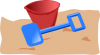 +toy+play+normal+beach+pail+shovel+ clipart