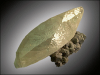 +rock+mineral+natural+resource+inert+geology+Calcite+Scalenohedra+on+Galena+ clipart