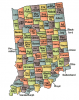 +state+territory+region+map+US+State+Counties+Indiana+ clipart