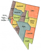 +state+territory+region+map+US+State+Counties+Nevada+ clipart