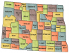 +state+territory+region+map+US+State+Counties+North+Dakota+ clipart