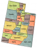 +state+territory+region+map+US+State+Counties+Utah+ clipart