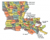+state+territory+region+map+normal+US+State+Counties+Louisiana+ clipart