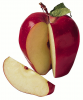 +fruit+food+produce+apple+sliced+ clipart