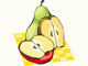 +fruit+food+produce+apples+pear+ clipart
