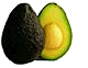 +fruit+food+produce+avocado+hass+ clipart