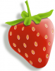 +fruit+food+produce+crisp+strawberry+with+light+shadow+ clipart