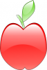 +fruit+food+produce+crystal+apple+ clipart