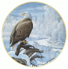 +military+US+military+eagle+by+frozen+lake+ clipart