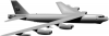 +military+airplane+plane+B+52+Stratofortress+BW+ clipart