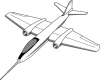 +military+airplane+plane+normal+B+57B+Canberra+ clipart