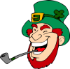 +funny+irish+head+leprechaun+ clipart