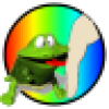+icon+frog+finger+rainbow+ clipart