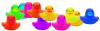 +rainbow+rubber+ducky+dancing+ clipart