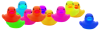 +rainbow+rubber+ducky+dancing+ clipart