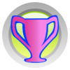 +scores+trophy+win+purple+ clipart