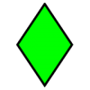 +shape+geometry+diamond+green+ clipart