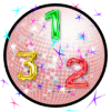 +super+numbers+disco+ball+sparkle+glitter+ clipart