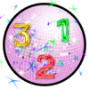 +super+numbers+disco+ball+sparkle+glitter+ clipart