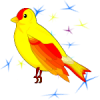 +bird+yellow+stars+sparkle+animal+ clipart