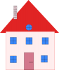 +house+home+building+windows+dwelling+ clipart