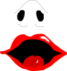 +lips+mouth+funny+nose+comic+ clipart