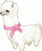 +llama+white+animal+cartoon+figue+ clipart