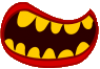 +mouuth+angry+mad+teeth+yellow+ clipart