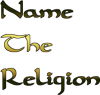 +text+word+gold+name+the+religion+ clipart