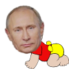 +vladimir+putin+crawling+baby+diaper+ clipart