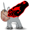 +vladimir+putin+pound+punch+donkey+toungue+ clipart