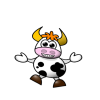 +cow+jumping+ clipart