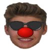 +justin+bieber+head+celebrity+comic+clown+nose+sun+glasses+ clipart