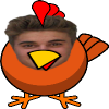 +justin+bieber+head+celebrity+comic+turkey+beak+farm+ clipart