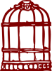 +red+bird+cage+ clipart