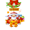 +santa+clause+reindeer+running+merry+xmas+animation+ clipart