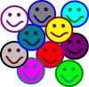 +smiles+faces+tile+rainbow+colorful+ clipart