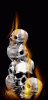 +fire+skulls+animation+fire+ clipart
