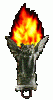 +gargoyle+stake+fire+ clipart