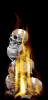 +skulls+on+fire+flame+animation+dark+ clipart