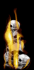 +skulls+on+fire+flame+animation+dark+ clipart