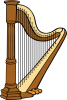 +icon+harp+ clipart