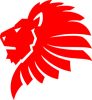 +red+lion+head+logo+ clipart